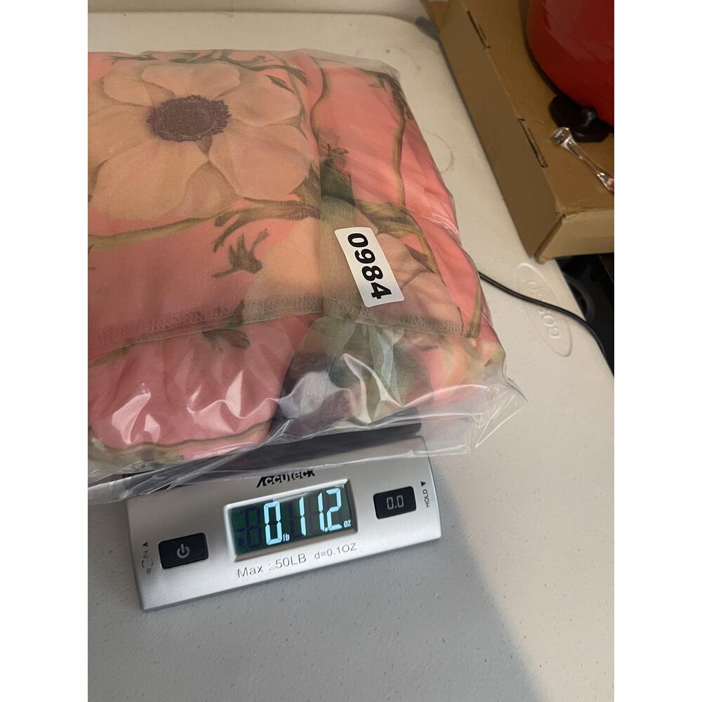 Cynthia Rowley Dress Womens XS Pink Floral Sheer Chiffon Ruffle Boho Long Sleeve - Picture 9 of 9